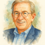 Dr. Rodger Bybee in watercolor art